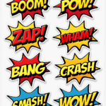 SFX / Comic Words - Sticker Sheet v11